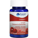 Вітамінно-мінеральний комплекс для дітей, смак вишні, Complete Multi Children's Chewable, Trace Minerals, 60 жувальних таблеток