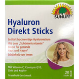 Вітаміни Sunlife Hyaluron Direkt Sticks для покращенню стану шкіри, волосся та нігтів стіках №20 