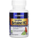 Бетаин HCI 1300 мг, Enzymedica, 60 капсул