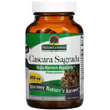 Каскара Саграда, 850 мг, Cascara Sagrada, Nature's Answer, 90 вегетарианских капсул