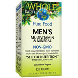 Мультивітамінний та мінеральний комплекс для чоловіків, Men's Multivitamin & Mineral, Natural Factors, 120 таблеток