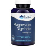 Глицинат магния, 120 мг, Magnesium Glycinate, Trace Minerals, 180 капсул