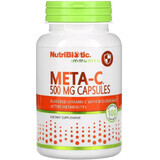 Буферизованный витамин С с метаболитами, 500 мг, Meta-C, Immunity, NutriBiotic, 100 капсул