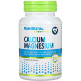 Кальций и Магний, Calcium Magnesium, NutriBiotic, 100 капсул