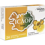 Ислор леденцы травяные Solution Pharm со вкусом меда и лимона №24