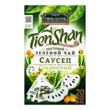 Чай зелений Tien Shan з саусепом в фільтр-пакетах по 2 г №20