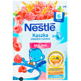 Детская каша Nestle Рисовая с малиной и бифидобактериями молочная с 6 месяцев, 230 г