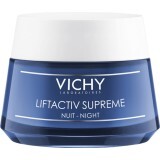 Крем для обличчя Vichy Liftactiv Supreme Нічний тривалої дії: корекція зморшок і пружність шкіри, 50 мл