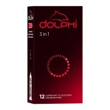 Презервативи Dolphi 3 in 1, 12 шт.
