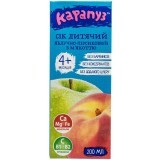 Сок фруктовый Карапуз Яблочно-персиковый, с мякотью без сахара, с 4 месяцев, 200 мл