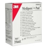 Пов'язка адгезивна для закриття ран 3м Medipore + Pad, 5х7,2 см
