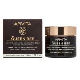 Крем для лица Apivita Queen Bee насыщенной текстуры для комплексного антивозрастного и регенерирующего действия, 50 мл