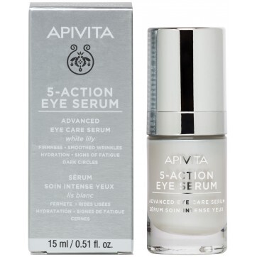 Сыворотка Apivita 5 в 1 для кожи вокруг глаз с белой лилией, 15 мл: цены и характеристики