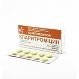 Кларитроміцин табл. в/о 250 мг блістер, в пачці №10