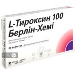 L-Тироксин 100 Берлин-Хеми табл. 100 мкг блистер №50: цены и характеристики