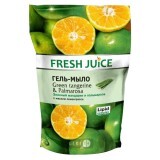 Гель-мило Fresh Juice Green Tangerine & Palmarosa, 460 мл дой-пак