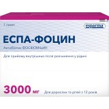 Еспа-Фоцин пор. д/п р-ну д/перор. застос. 3000 мг пакет 8 г