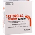 Кеторолак гриндекс р-р д/ин. 30 мг/мл амп. 1 мл №10