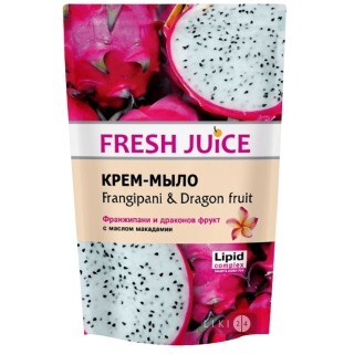Крем-мыло Fresh Juice Frangipani & Dragon Fruit, 460 мл дой-пак