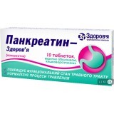 Панкреатин-Здоров'я табл. в/о кишково-розч. 0,192 г блістер №10