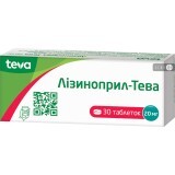 Лизиноприл-Тева табл. 20 мг блистер №30