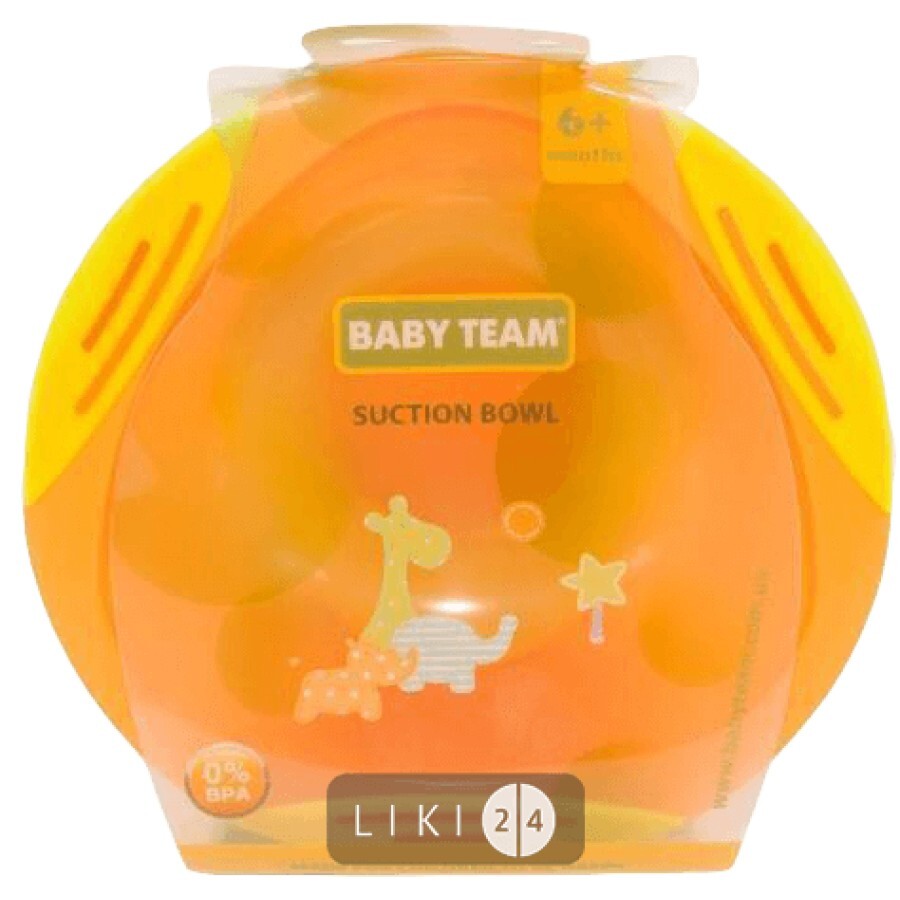 Тарілка на присосці Baby Team 280 мл 6004: ціни та характеристики