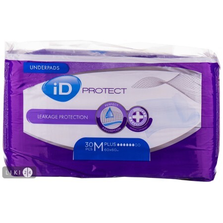 Пеленки гигиенические iD Protect Plus, 60 x 60 №30