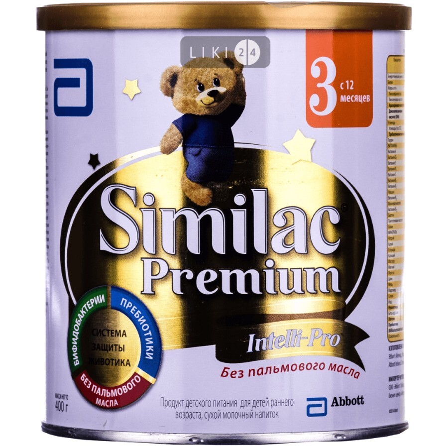 Сухая молочная смесь Similac Премиум 3 400 г: цены и характеристики
