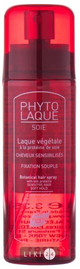 Лак для волос Phyto Phytolaque Soie растительный, с волокнами шелка, 100 мл