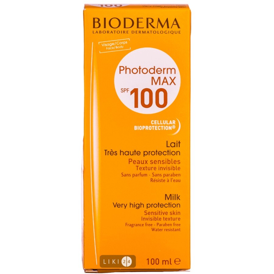 Молочко Bioderma Photoderm MAX SPF100 100 мл: ціни та характеристики