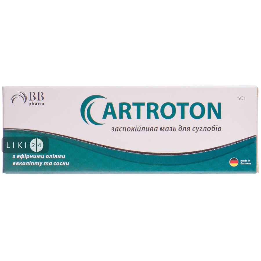Мазь Артротон BB Pharm для суглобів, 50 г: ціни та характеристики