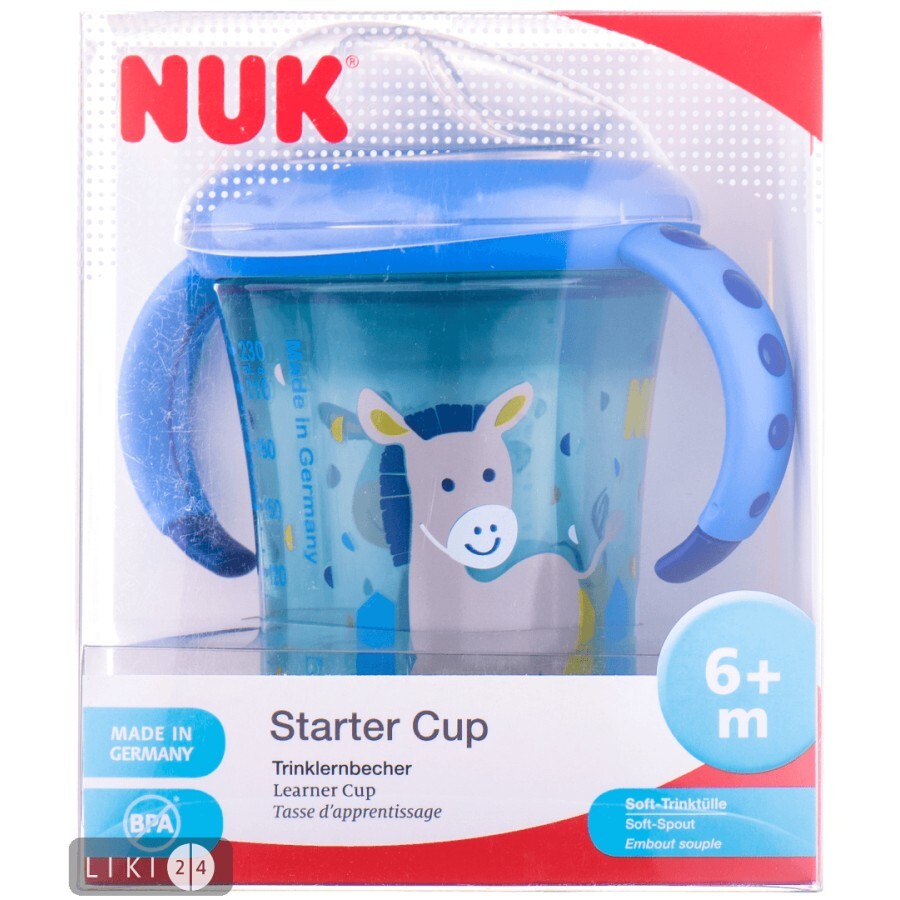 Поильник NUK Starter Cup 6+ месяцев 200 мл: цены и характеристики