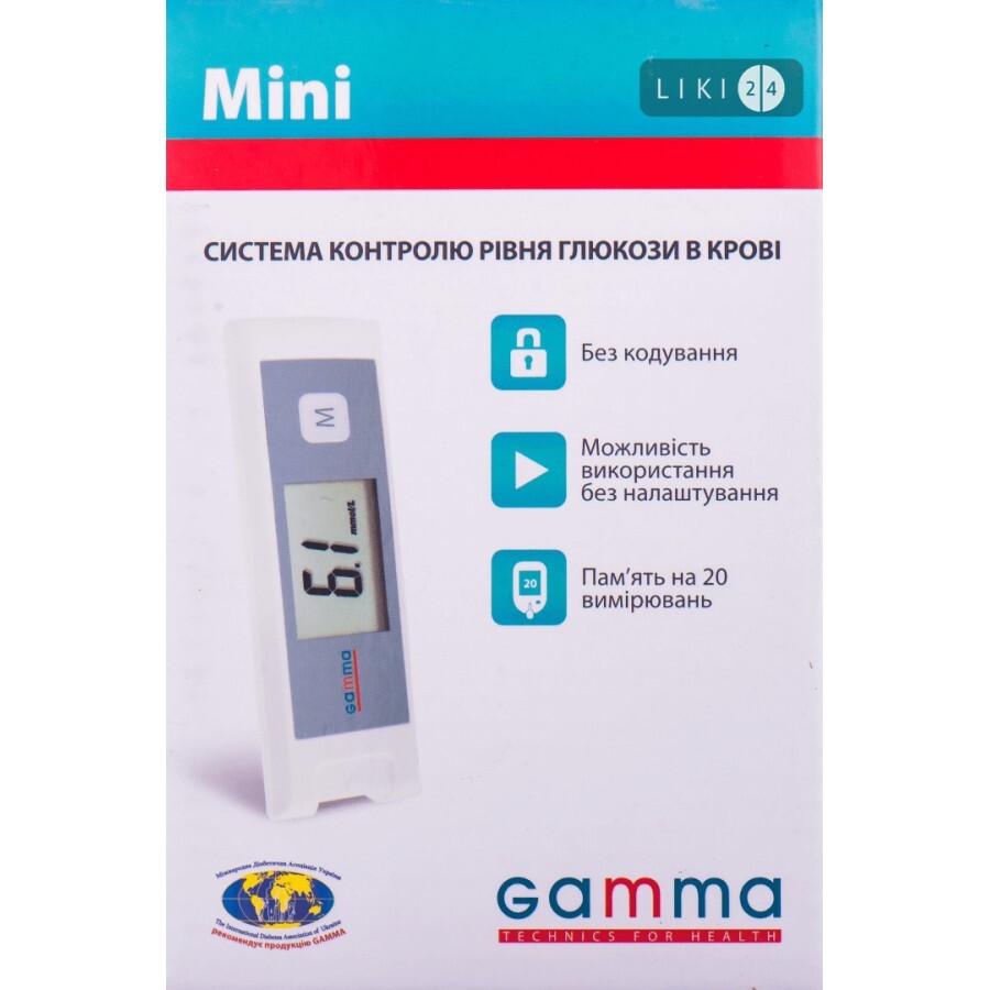 Глюкометр Gamma Mini: цены и характеристики