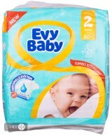 Подгузники детские Evy Baby Mini Jumbo 2 (3-6 кг) 80 шт