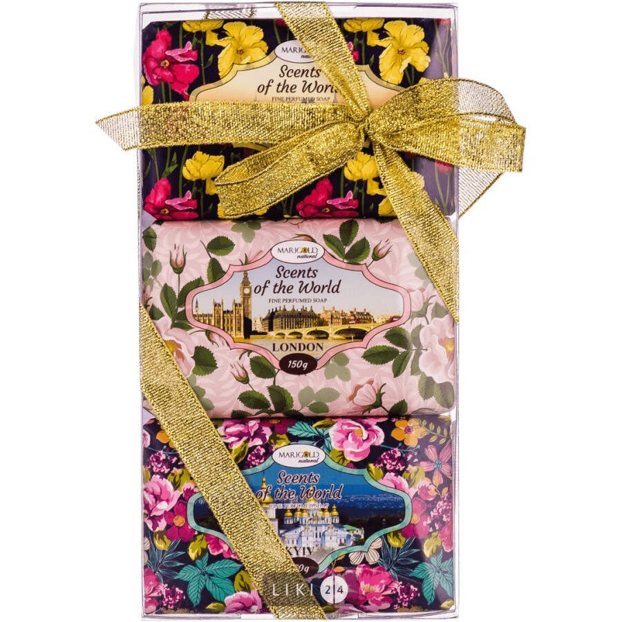 Набор Marigold natural Мыло твердое парфюмированное 150 г 3 шт: цены и характеристики