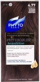 Крем-краска для волос PHYTO Фитоколор Сенсетив тон 4,77, шатен темно-каштановый