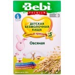 Дитяча каша Bebi Premium безмолочна вівсяна для дітей з 5 місяців, 200г: ціни та характеристики