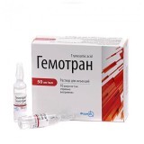 Гемотран р-н д/ін. 50 мг/мл амп. 5 мл №10