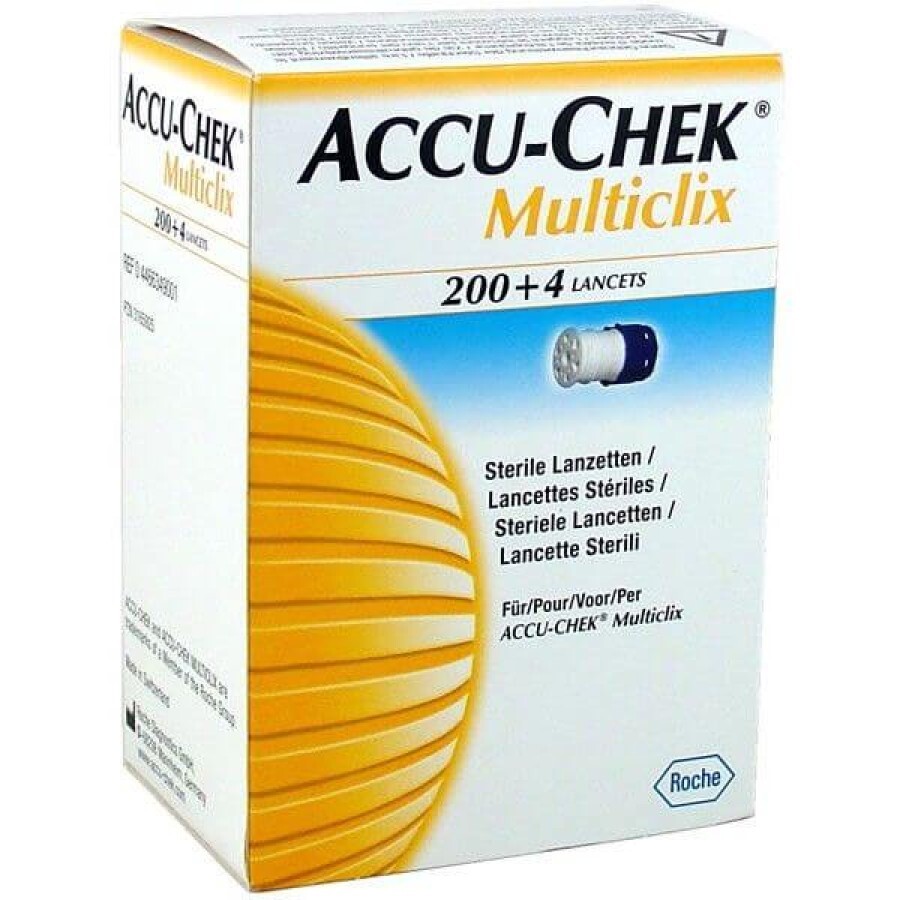 Ланцети accu-chek multiclix  №204: ціни та характеристики