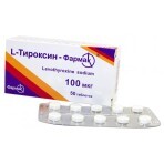 L-Тироксин-Фармак табл. 100 мкг №50: цены и характеристики