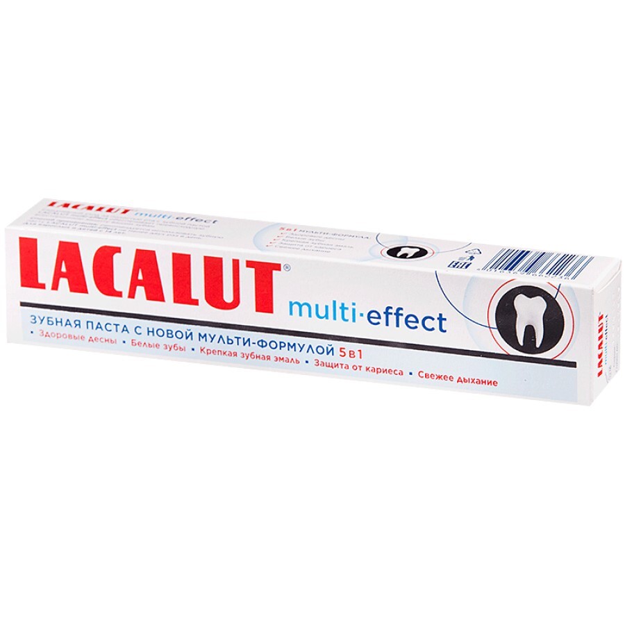Зубна паста Lacalut Мульти-ефект, 75 мл: ціни та характеристики