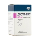 Достинекс табл. 0,5 мг