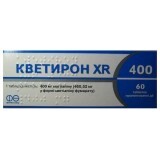 Кветирон xr 400 табл. пролонг. дії 400 мг блістер №60