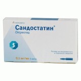 Сандостатин р-н д/ін. 0,1 мг амп. 1 мл