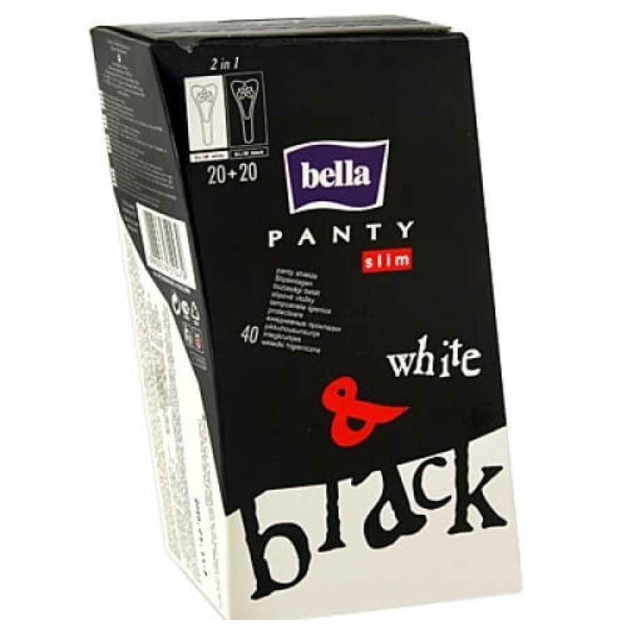 Прокладки гигиенические Bella Panty Slim black and white №40: цены и характеристики