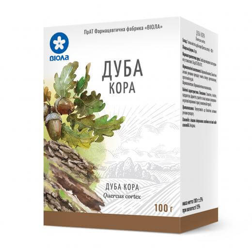 

Дуба кора 100 г пачка, з внутр. пакетом, кора 100 г пачка, з внутр. пакетом