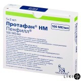 Протафан нм пенфіл сусп. д/ін. 100 МО/мл картридж 3 мл №5