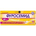 Фуросемид табл. 40 мг блистер №50: цены и характеристики
