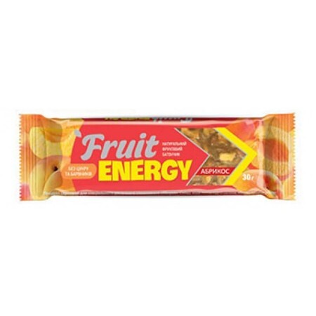 Батончик фруктовый Fruit Energy Абрикос 30 г