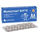Мукалтин Форте табл. д/жев. 100 мг блистер №20